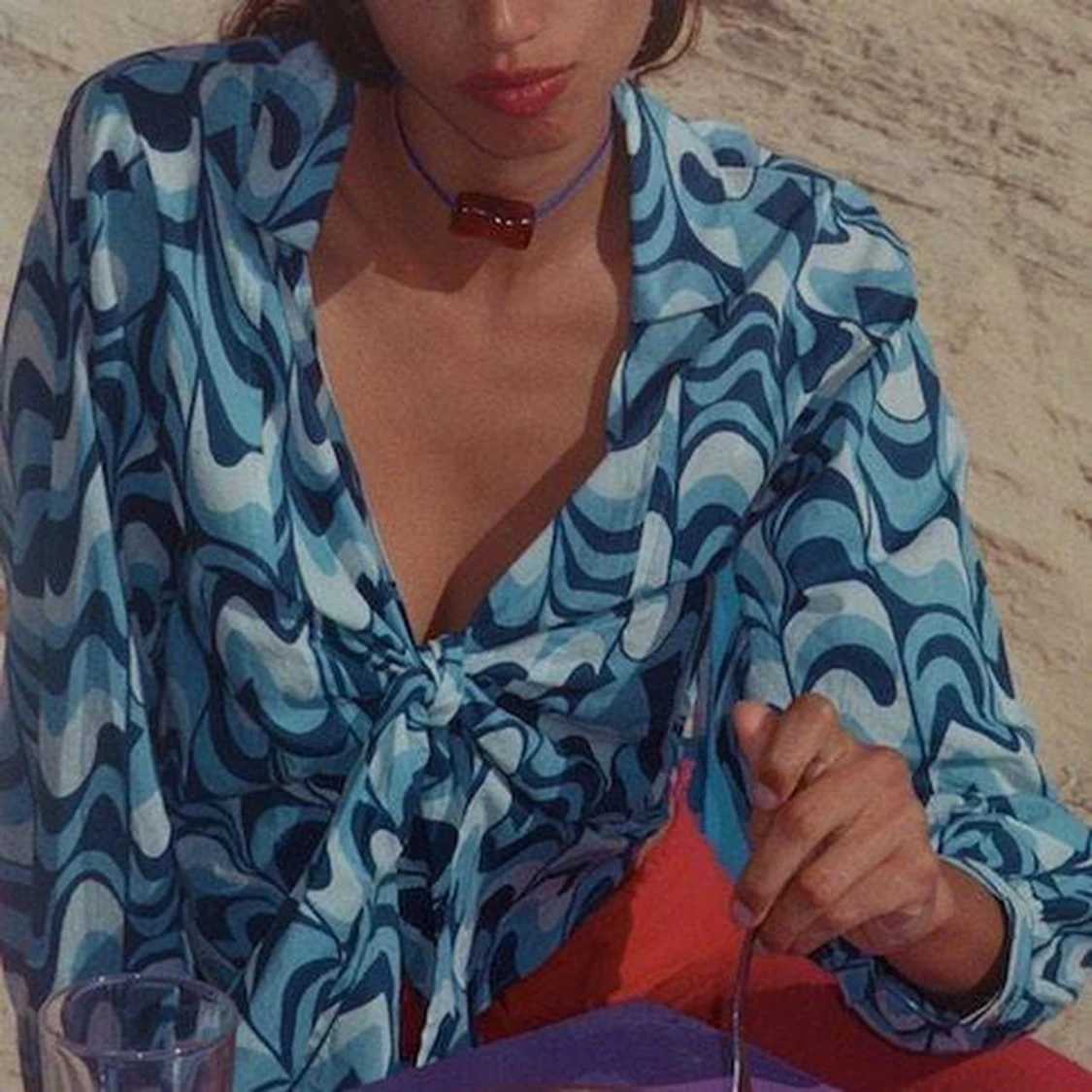 Gimaguas Blue Ma'am Waves Shirt