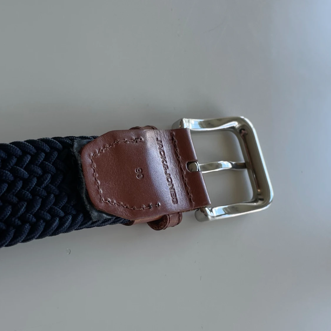 Jack & Jones bälte marinblå strl 90 - 90