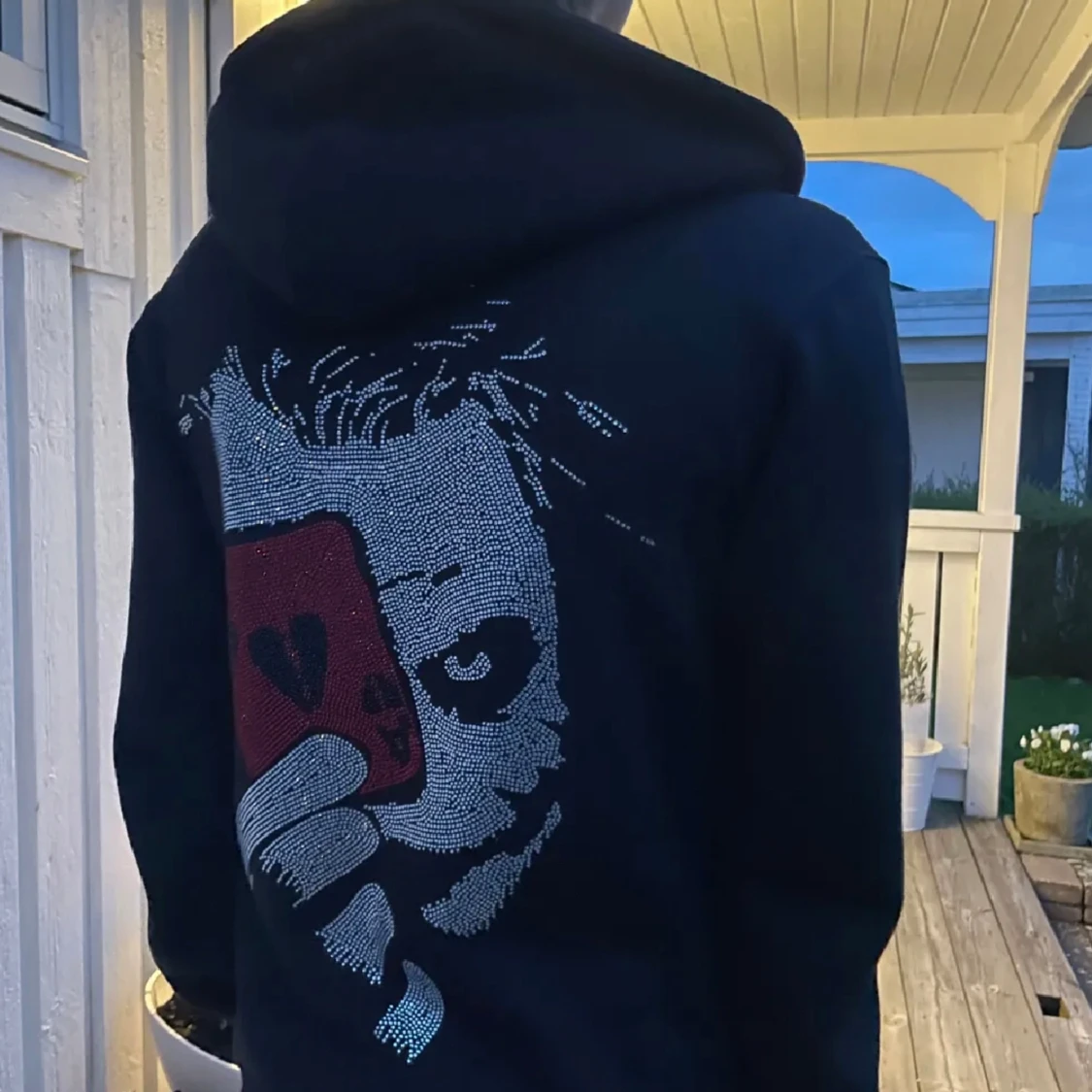 Rhinestone hoodie  - 90