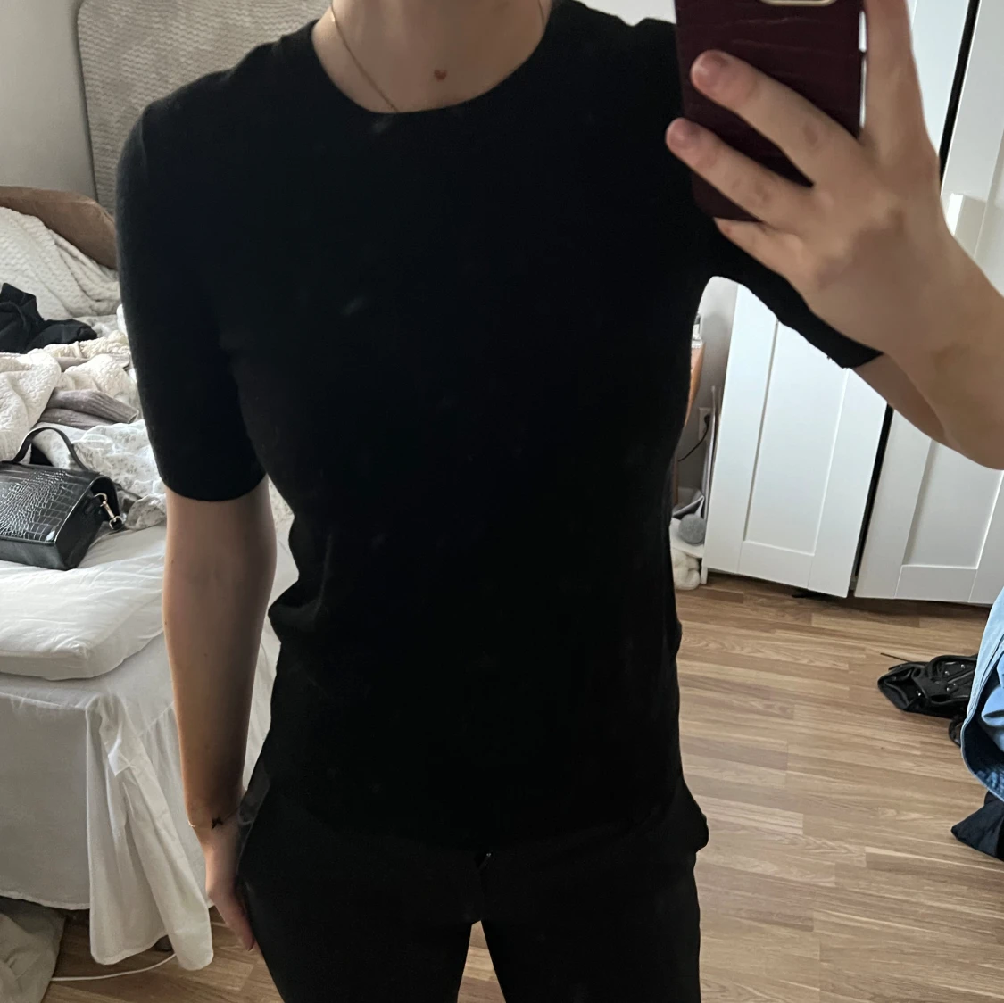 Stickad T-shirt  - 90