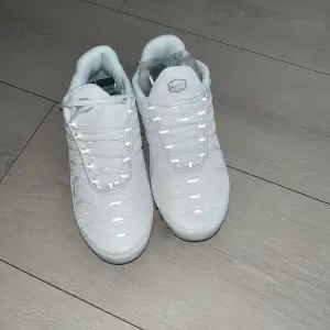 Helt nya vita TN skor. Säljer pågrund av att dom var för små när jag fick hem dom och de går inte skicka tillbaka. Aldrig använda därför 10/10 i skick. Riktigt feta till sommaren. Pris kan diskuteras. 