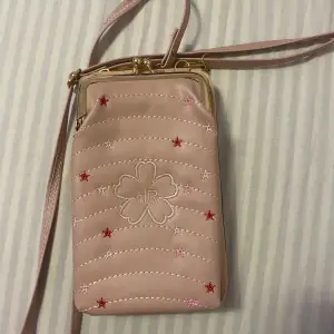 Mobil & plånbok väska! I rosa 