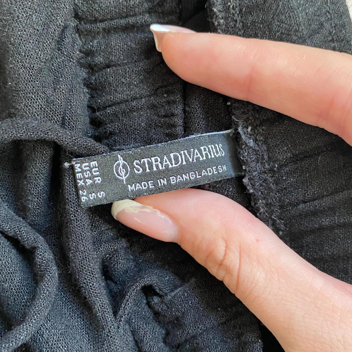 Svarta Linnebyxor - 90