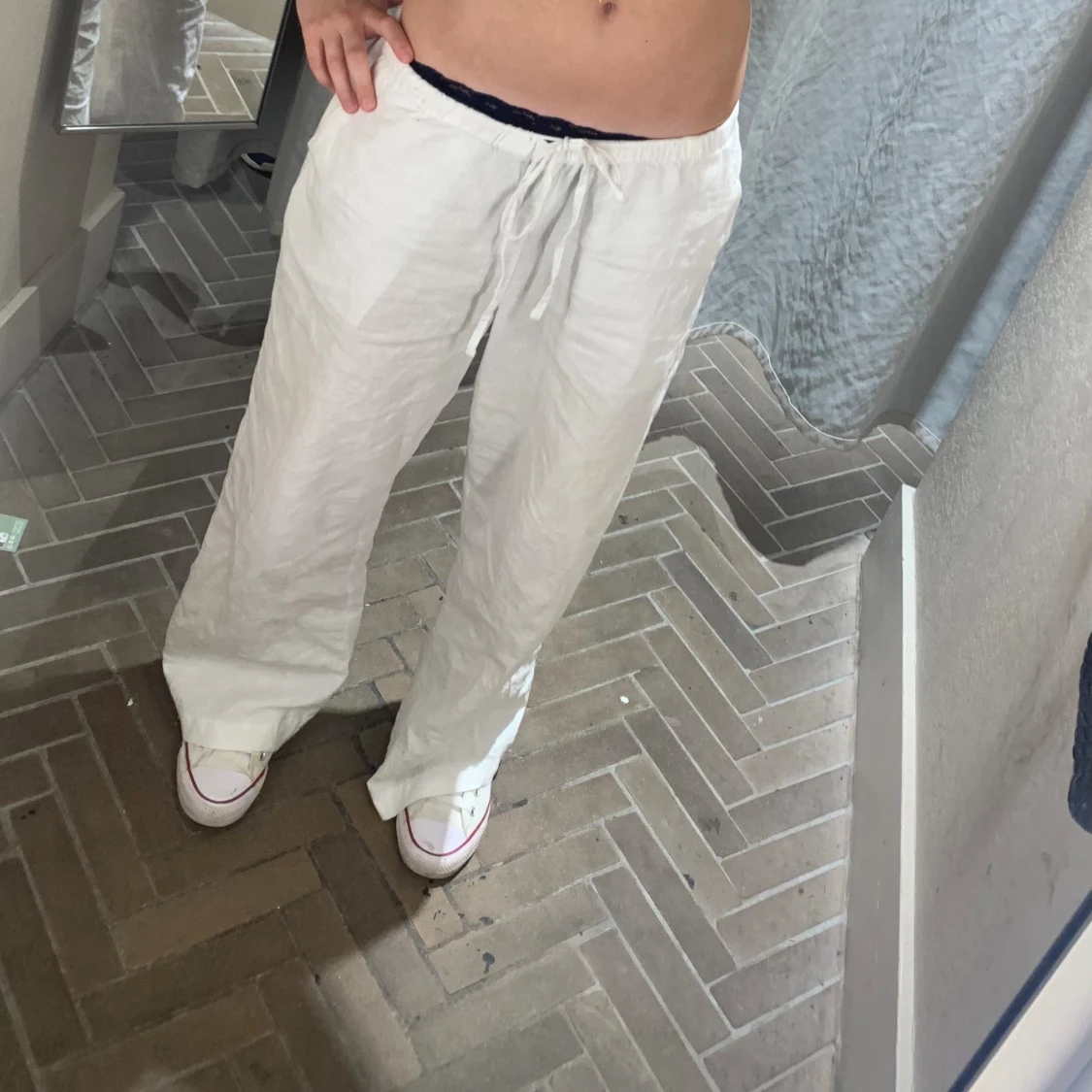 Fina tricot linnebyxor