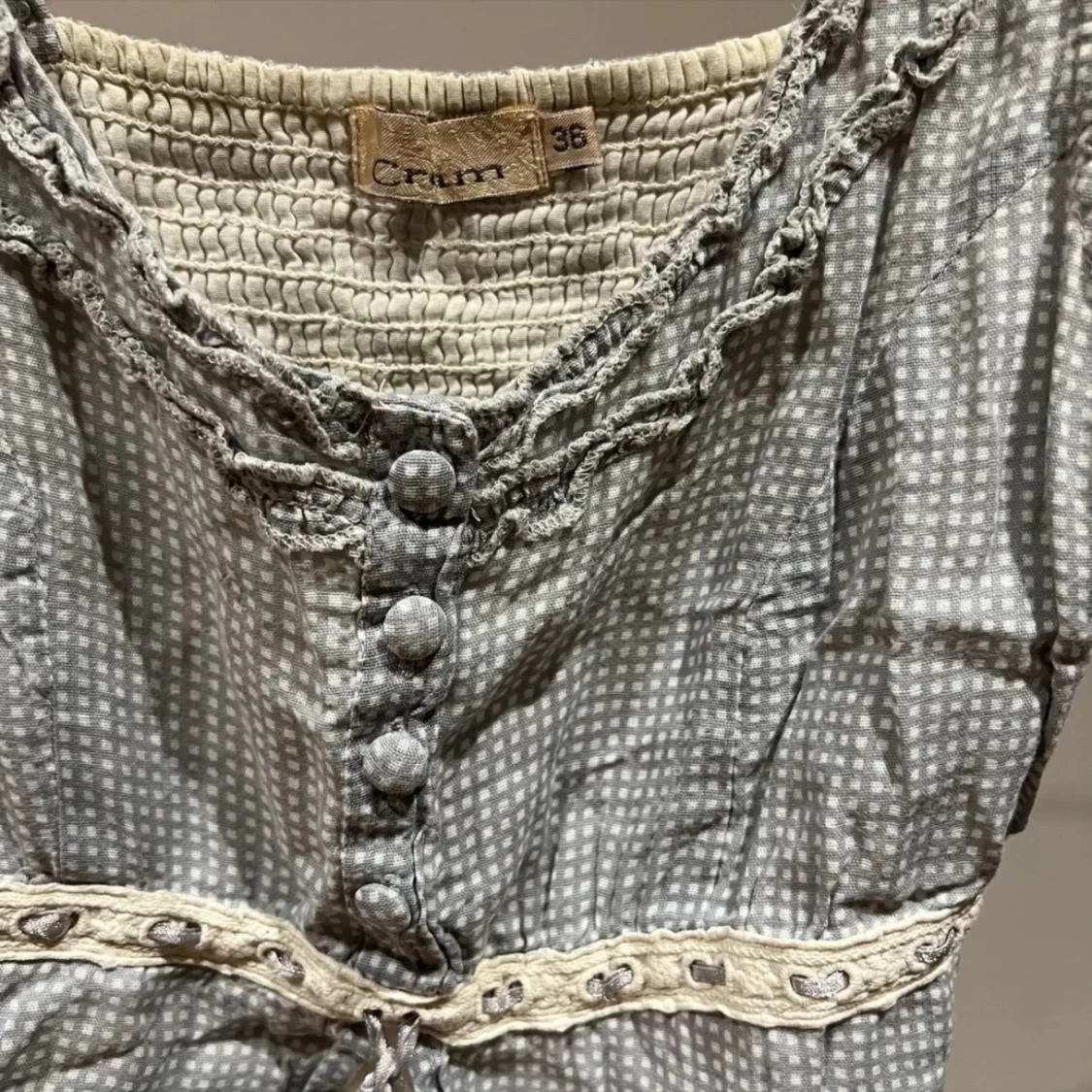 Cream klänning - 90