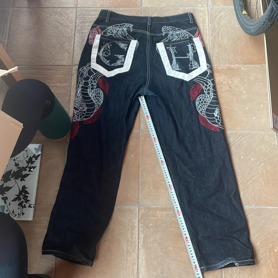 JEANS MED TRYCK - 92