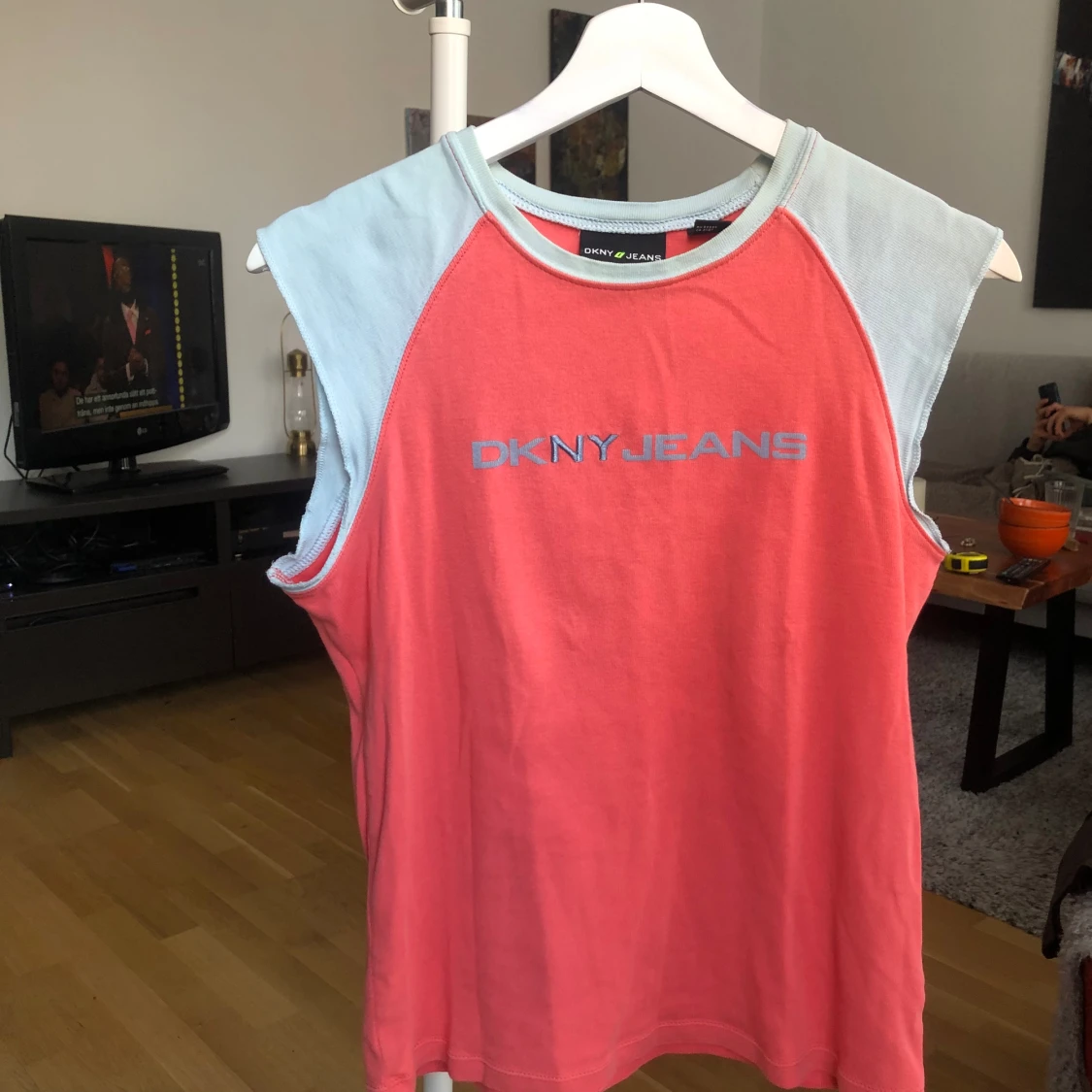 Vintage DKNY topp 100% bomull 90s