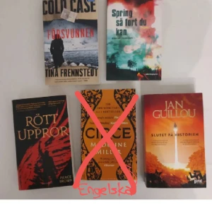 svenska böcker - skriv för tydligare bild, prisförslag, frågor, mm. Behöver ba bli av med en massa saker. De flesta böckerna är av bra kvalitet, många är lästa minst en gång och det syns men de är i bra skick. 