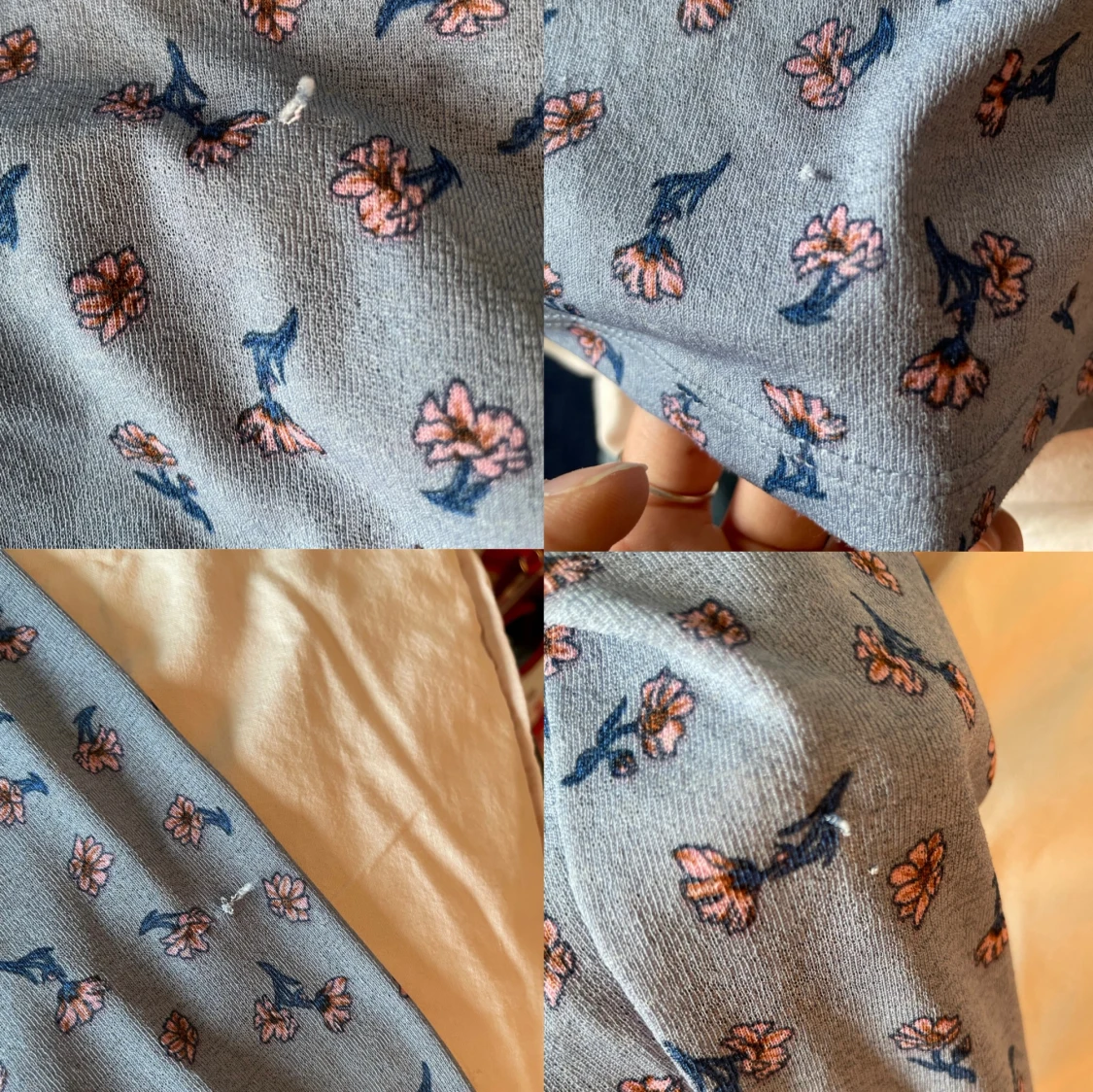 Lindex Flower Print Long Sleeve Shirt  - 91