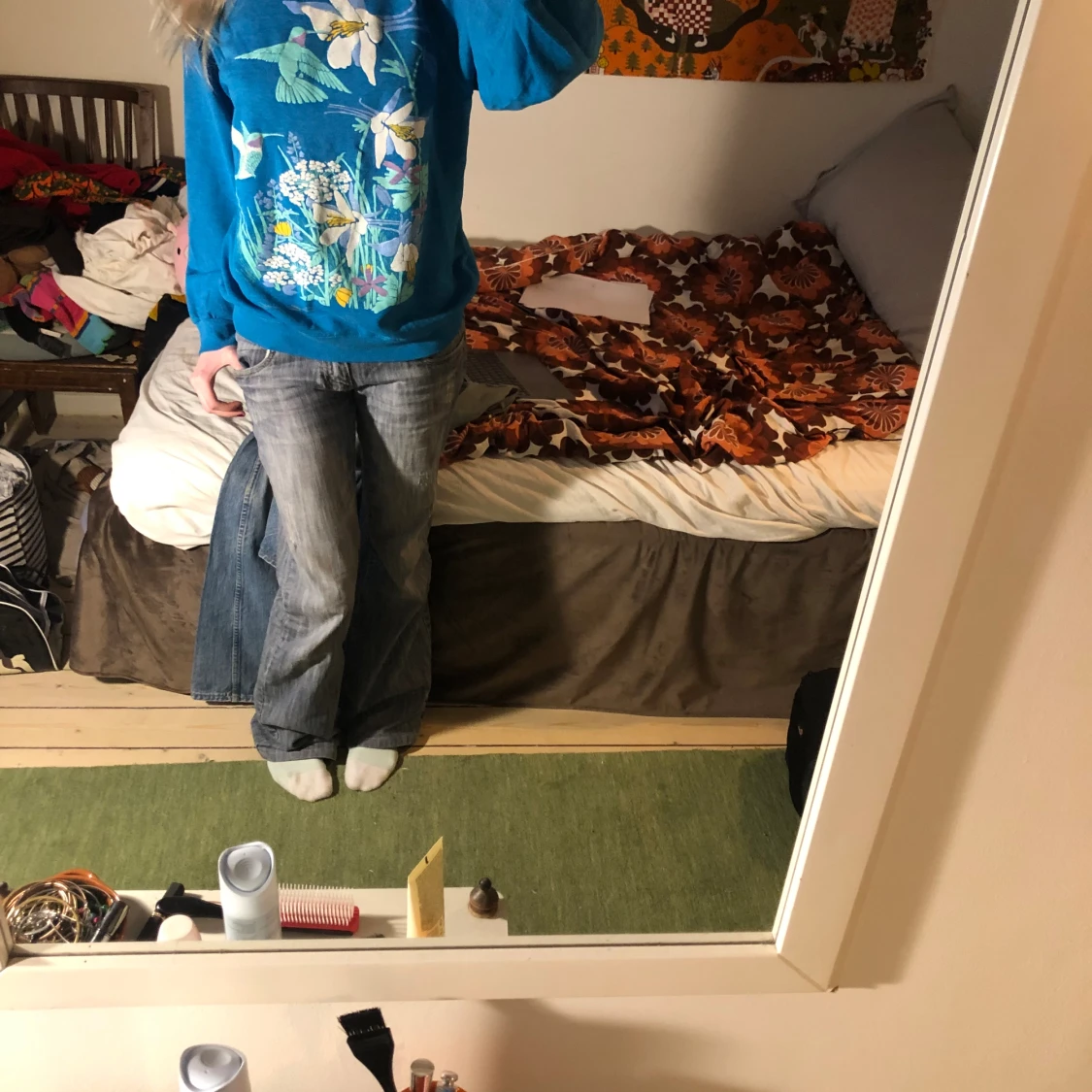 Vintage collage tröja med dubbeltryck - 91