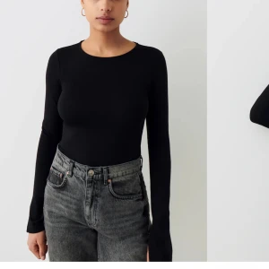 Soft touch topp - basic tröja/topp från gina tricot, softtouch kollektionen, har stängd hals och utsvängda ärmar. har använt den en eller två gånger