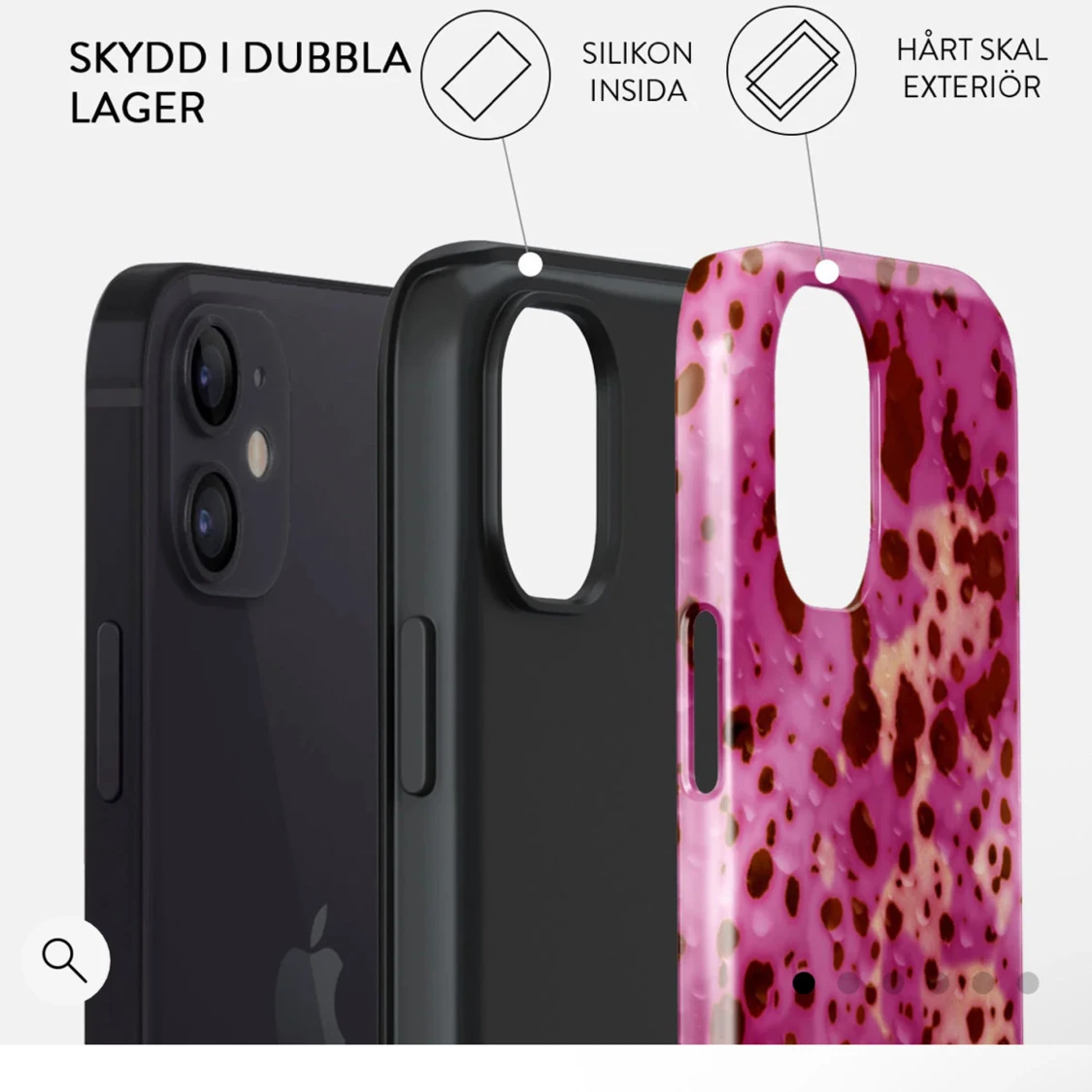 Burga Orchid iPhone 12 mini Skal - 3