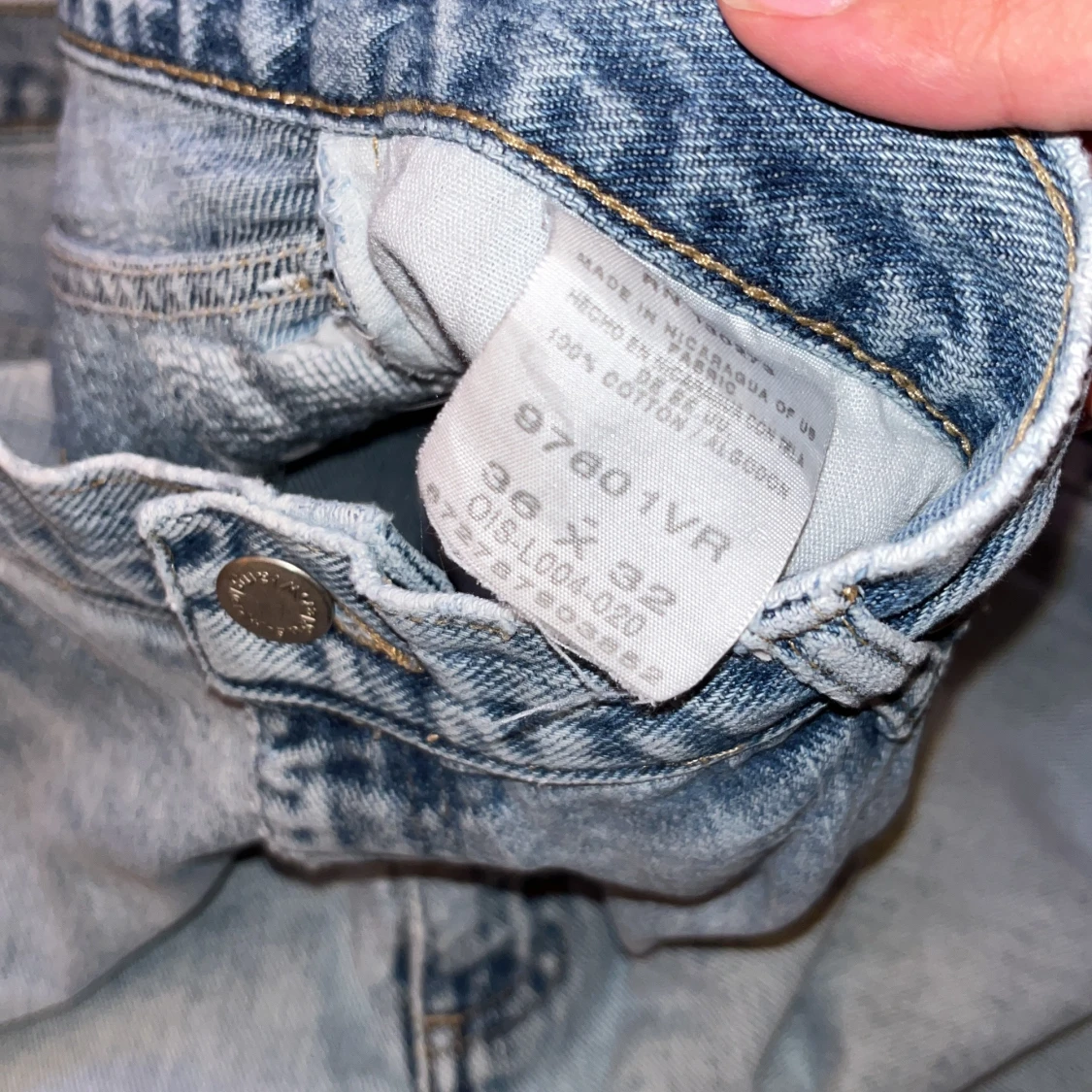 Wrangler ljusblå raka jeans - 1