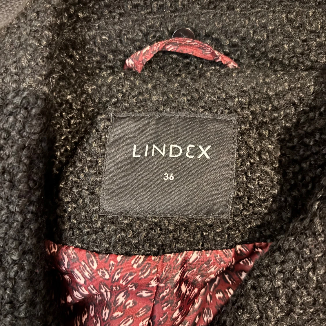 Svart kappa från Lindex med bälte - 2