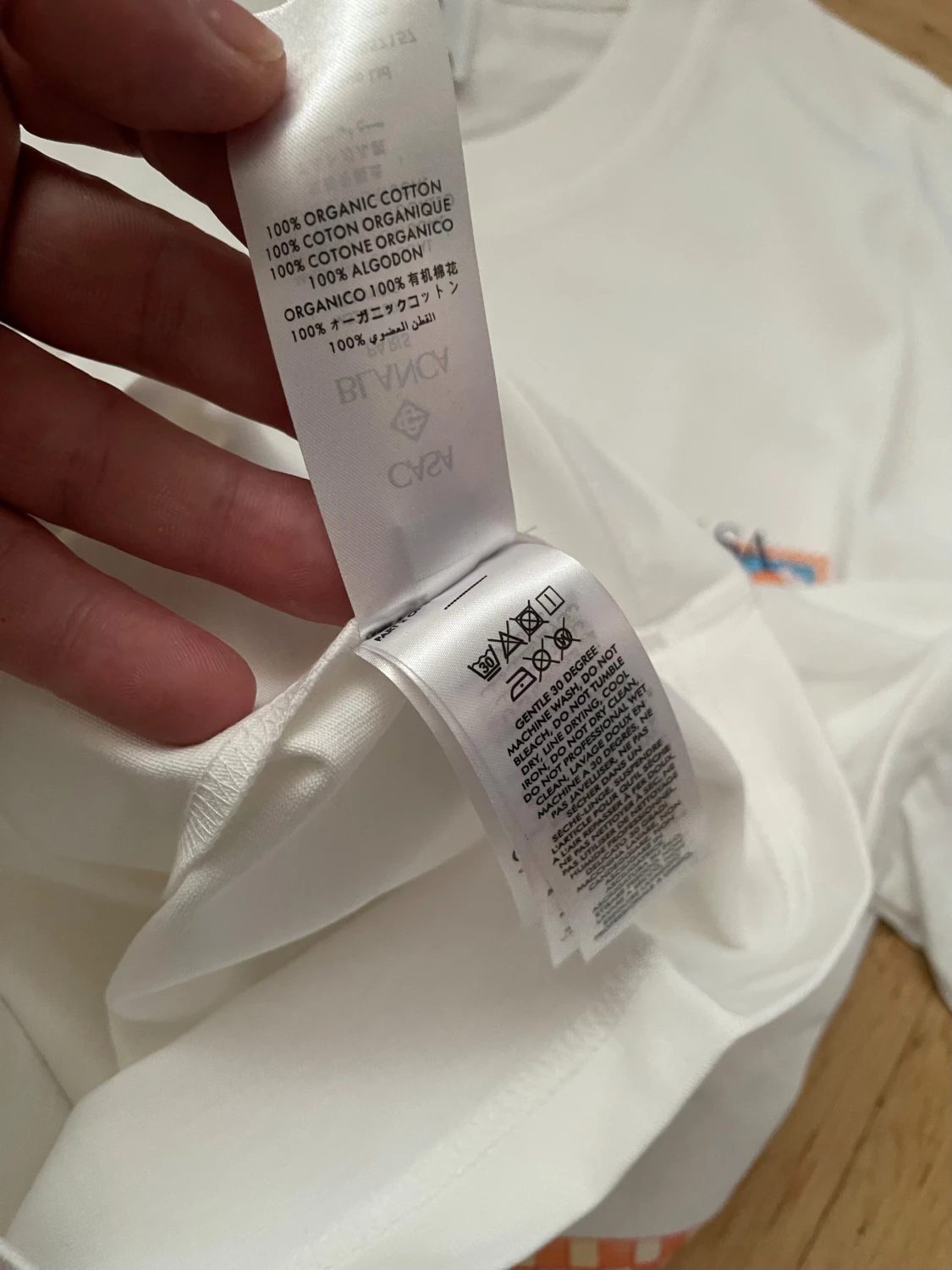 Vit Casa Blanca t-shirt med tryck - 3