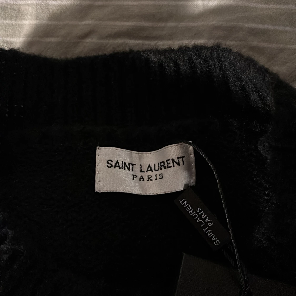 Svart stickad tröja Saint Laurent - 3