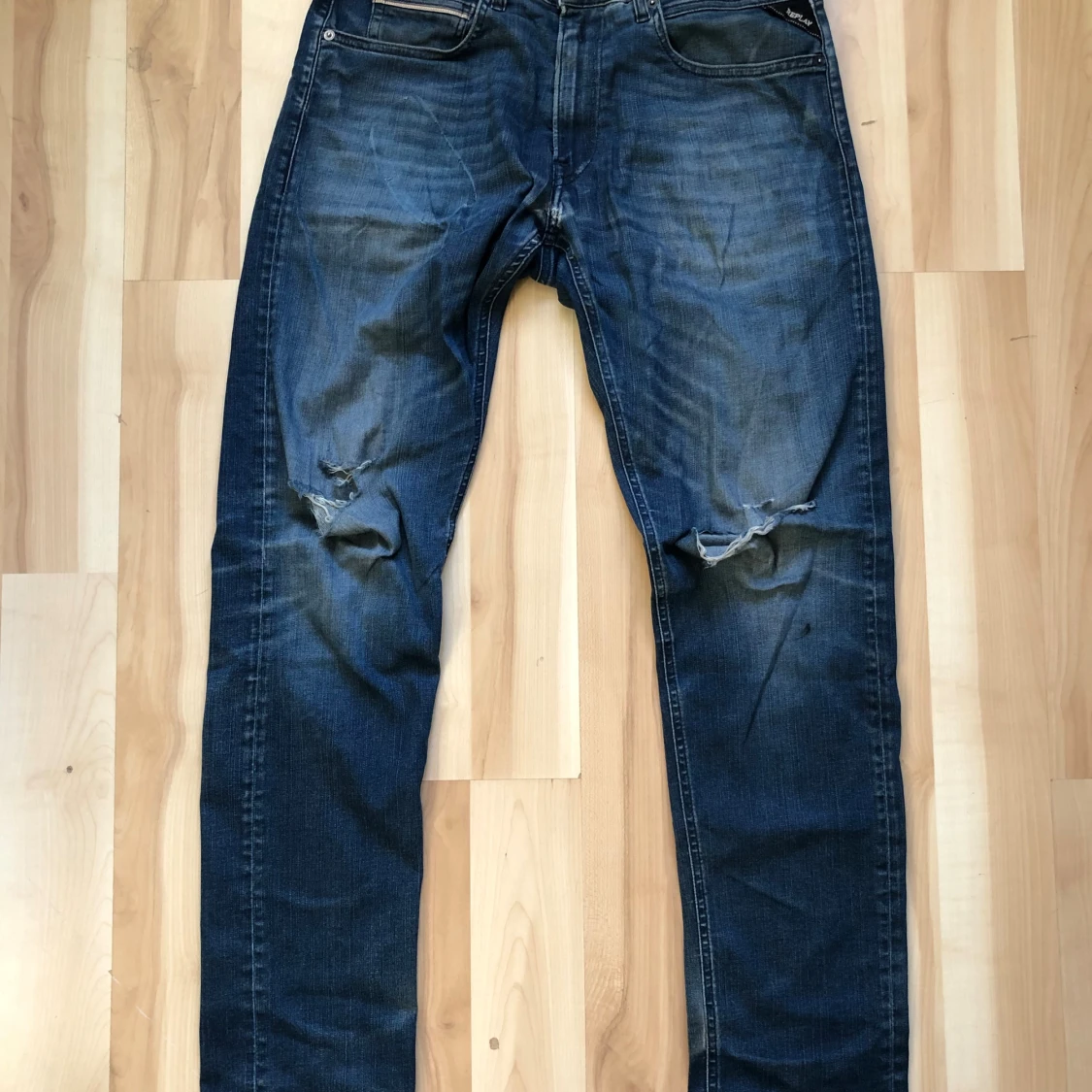 Replay jeans blå med slitningar - 1