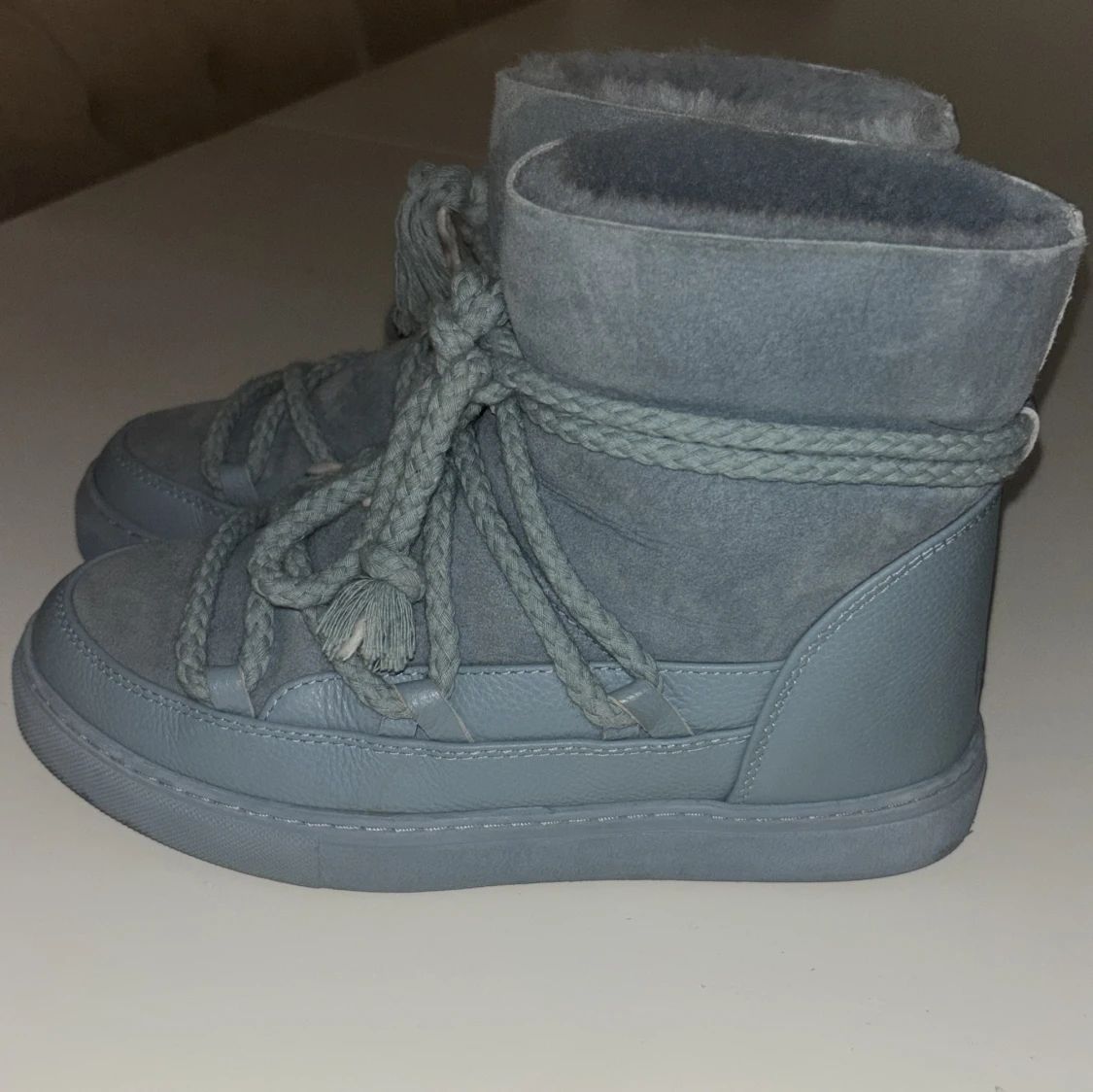 Blåa INUIKII moon boots med snörning  - 2