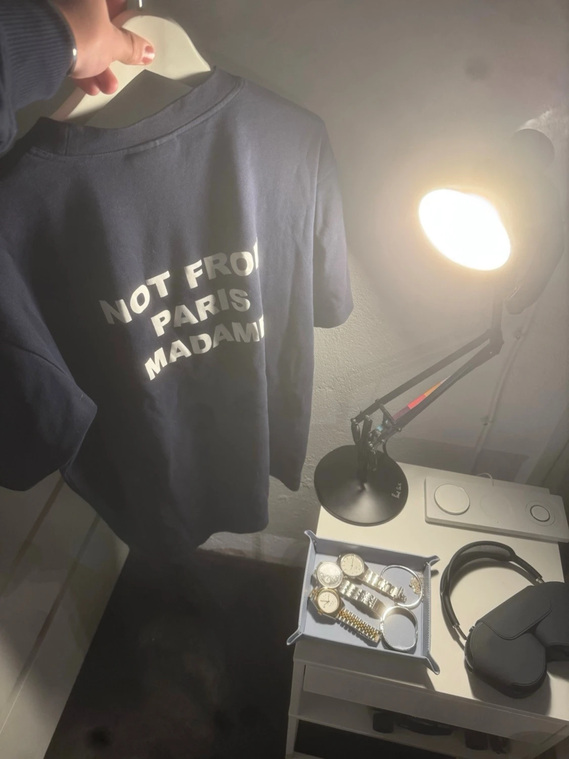 Mörkblå t-shirt från Drôle de Monsieur