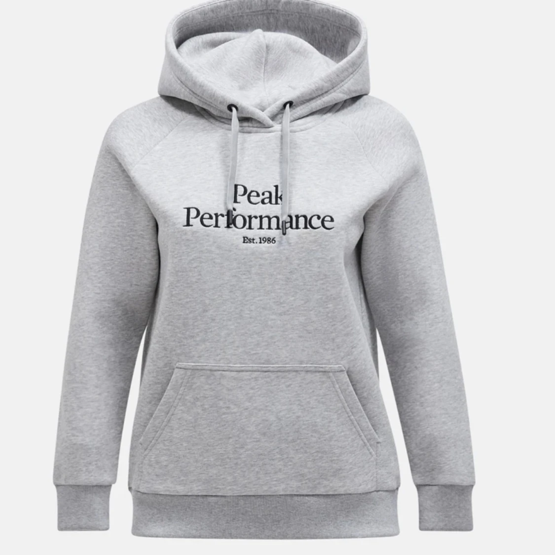 Grå hoodie från Peak Performance