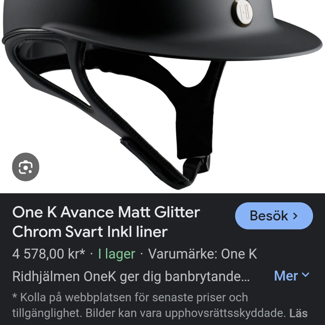 Söker ridhjälm - 2