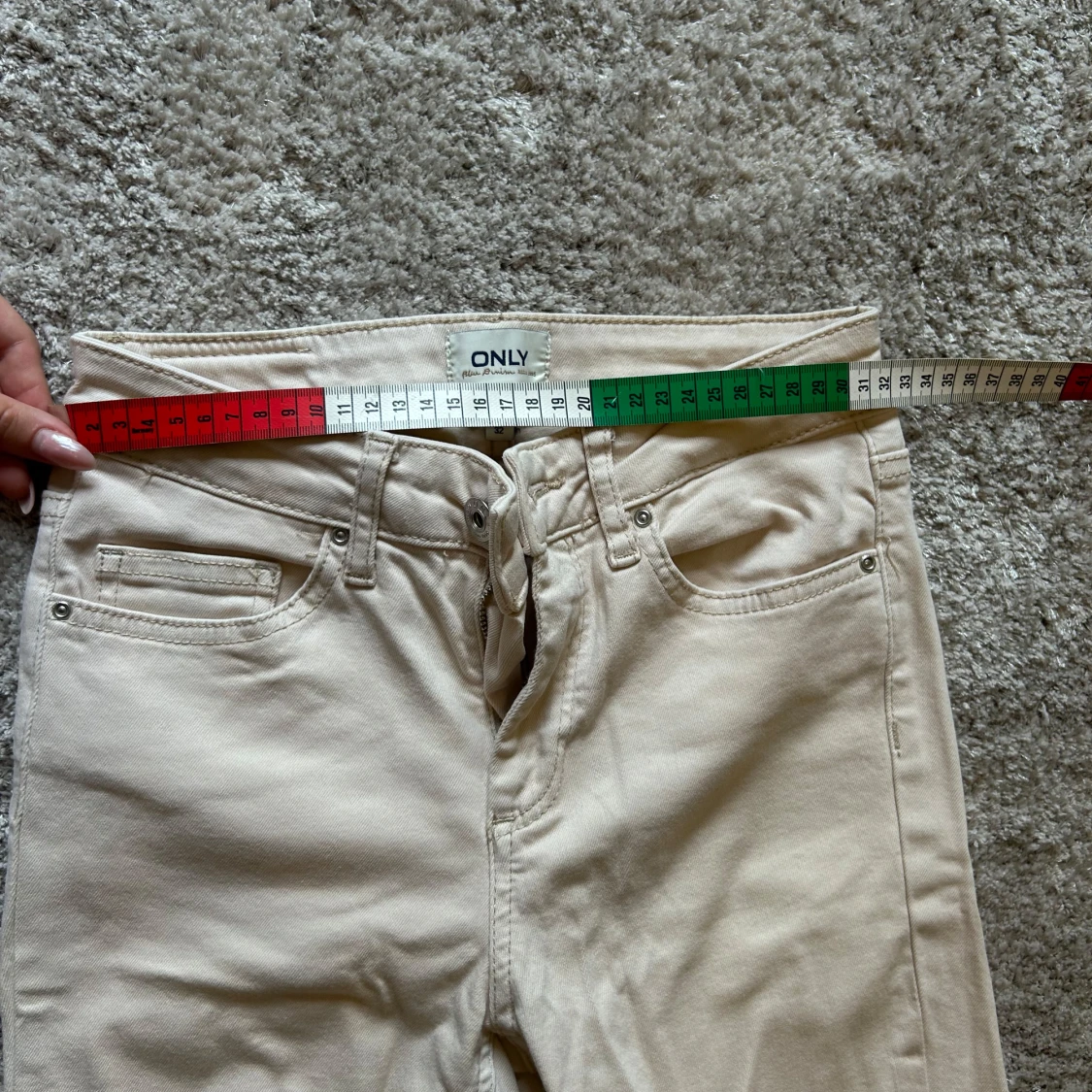Beige skinny jeans från ONLY - 2