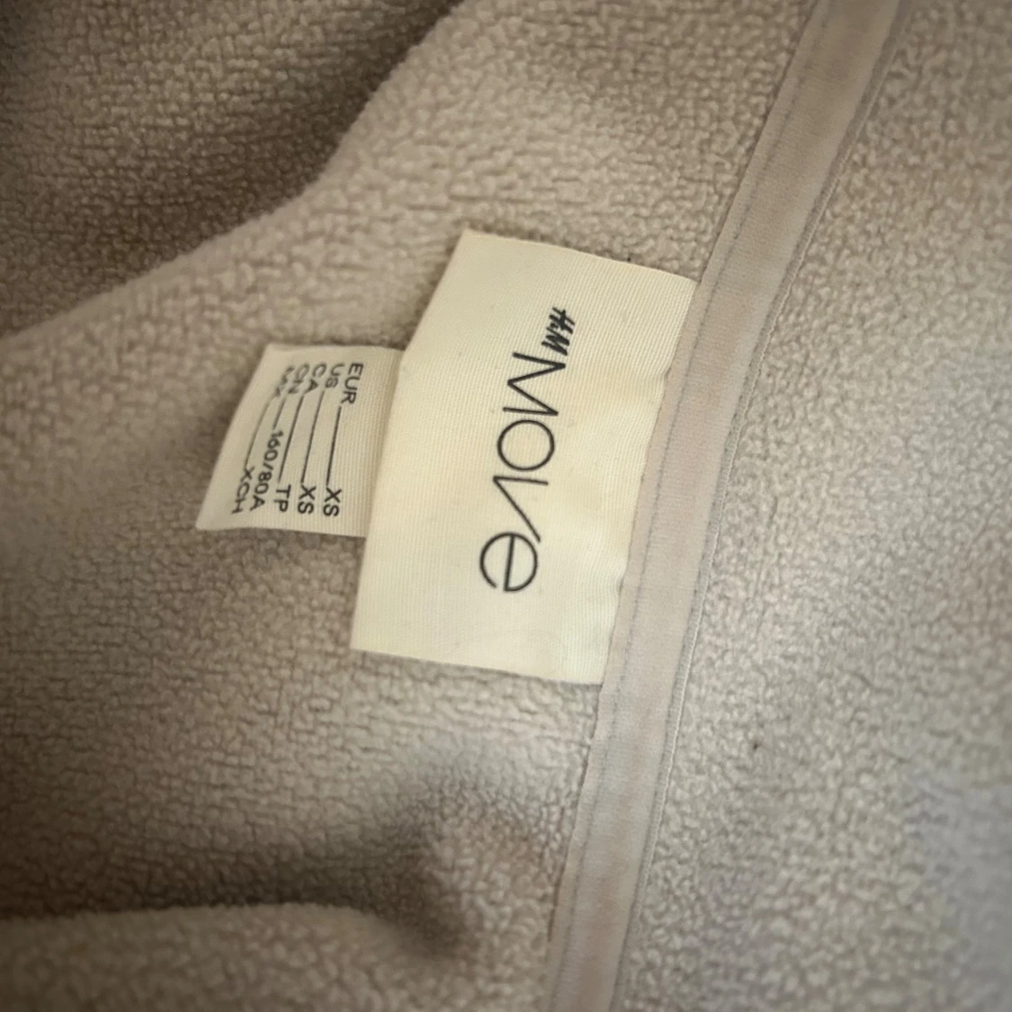 Beige fleecejacka från H&M Move XS - 2