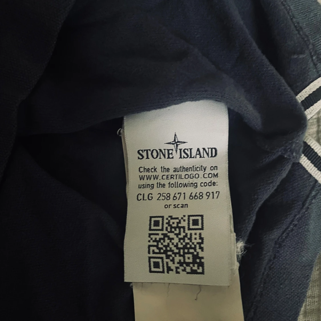 Mörkblå Stone Island Piké  - 1