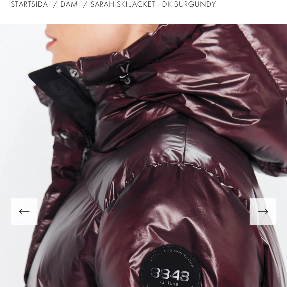 Burgundy dunjacka från 8848 Altitude - 2