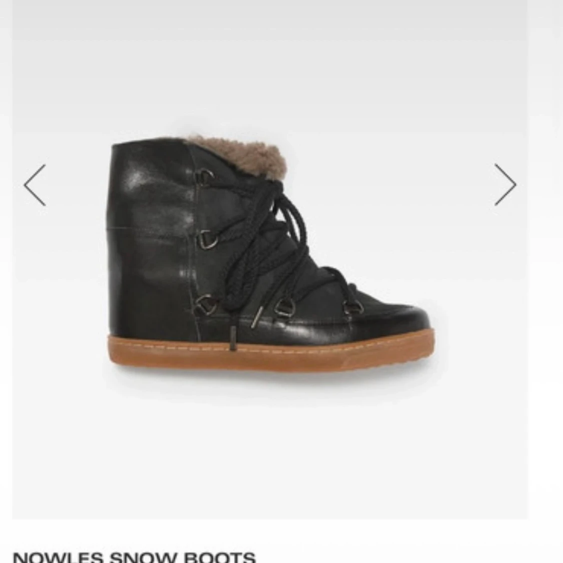 Svarta Nowles snow boots från Isabel Marant