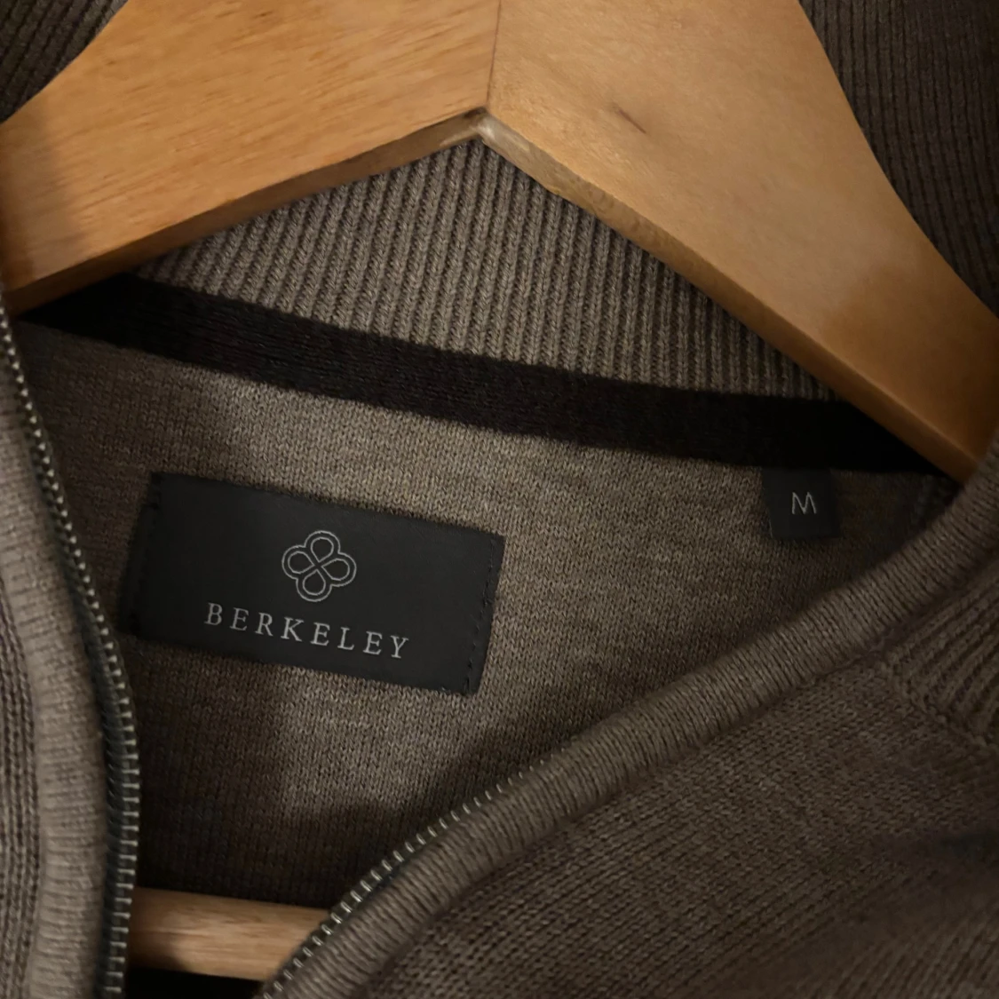 Beige stickad half zip-tröja Berkeley - 2