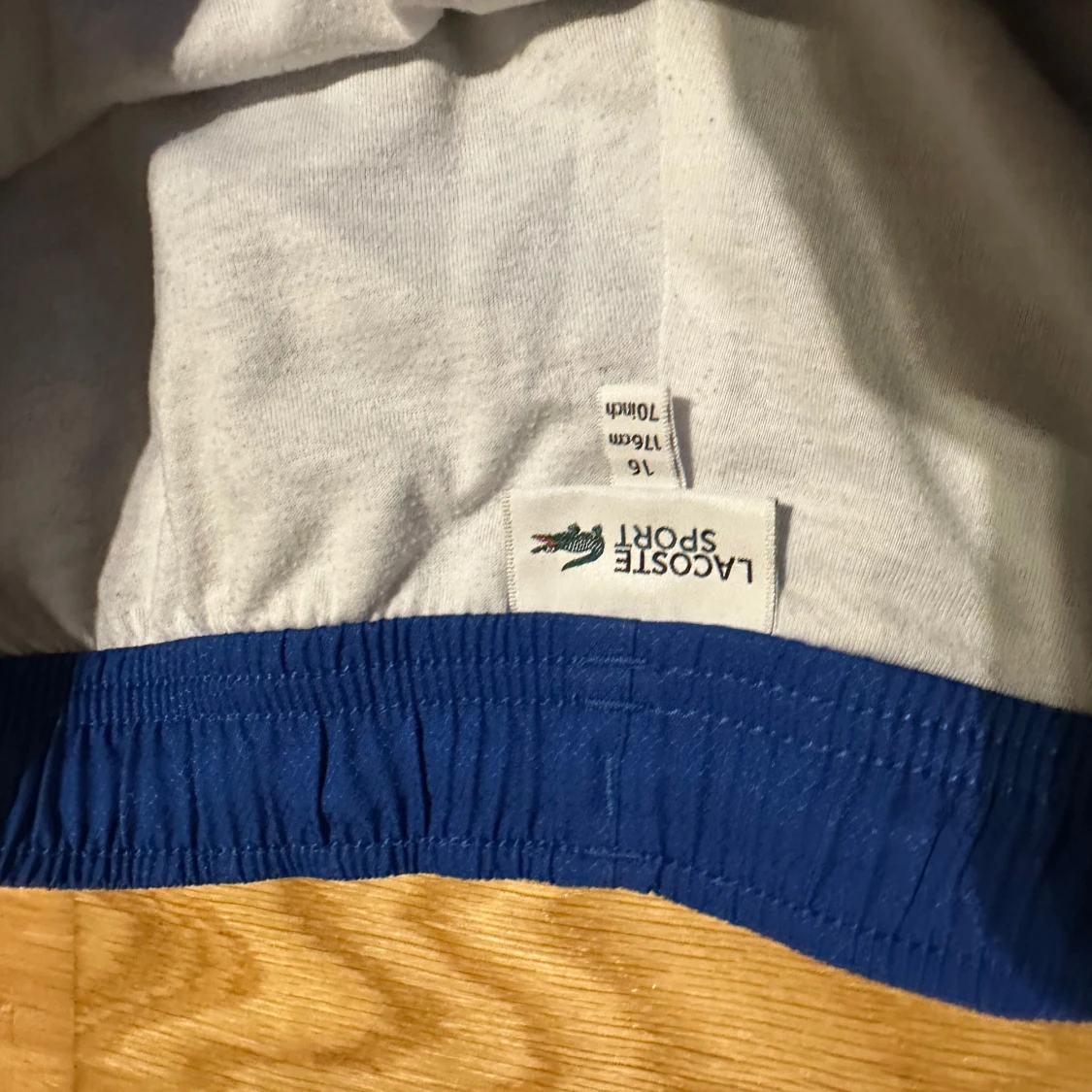 Blå Lacoste Sport shorts med resår - 2