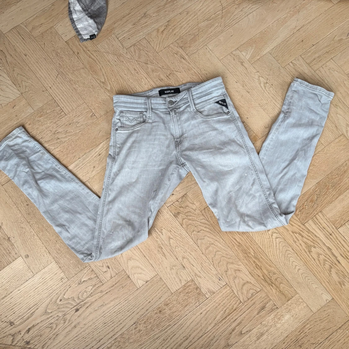 Replay ljusgrå slim jeans - 1