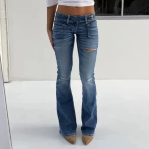 Lågmidjade jeans  - Snygga jeans från Gina 14+ i tall modellen, aldrig använda 🤗