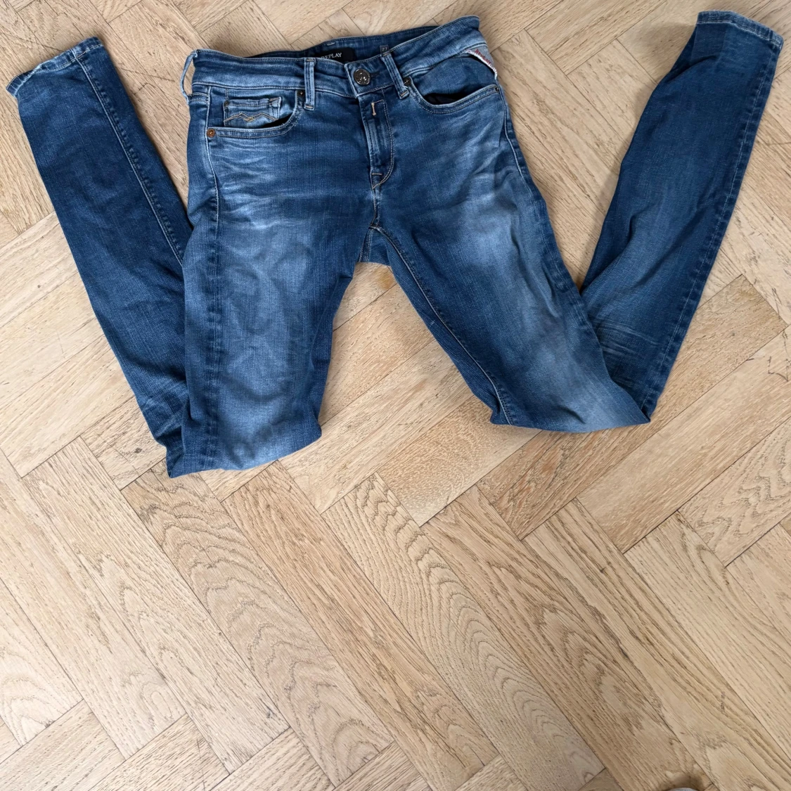 Blå Replay slim jeans  - 1