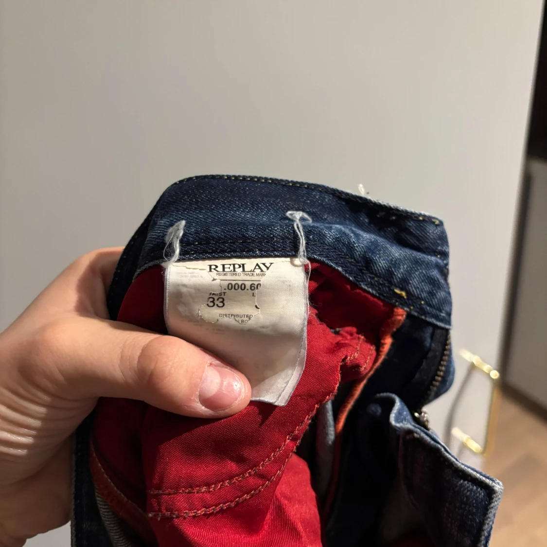 Blå Replay jeans herrmodell - 4