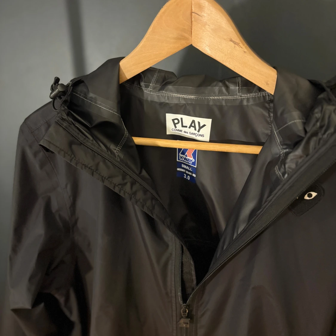 Svart vindjacka Comme des Garçons x K-Way - 3