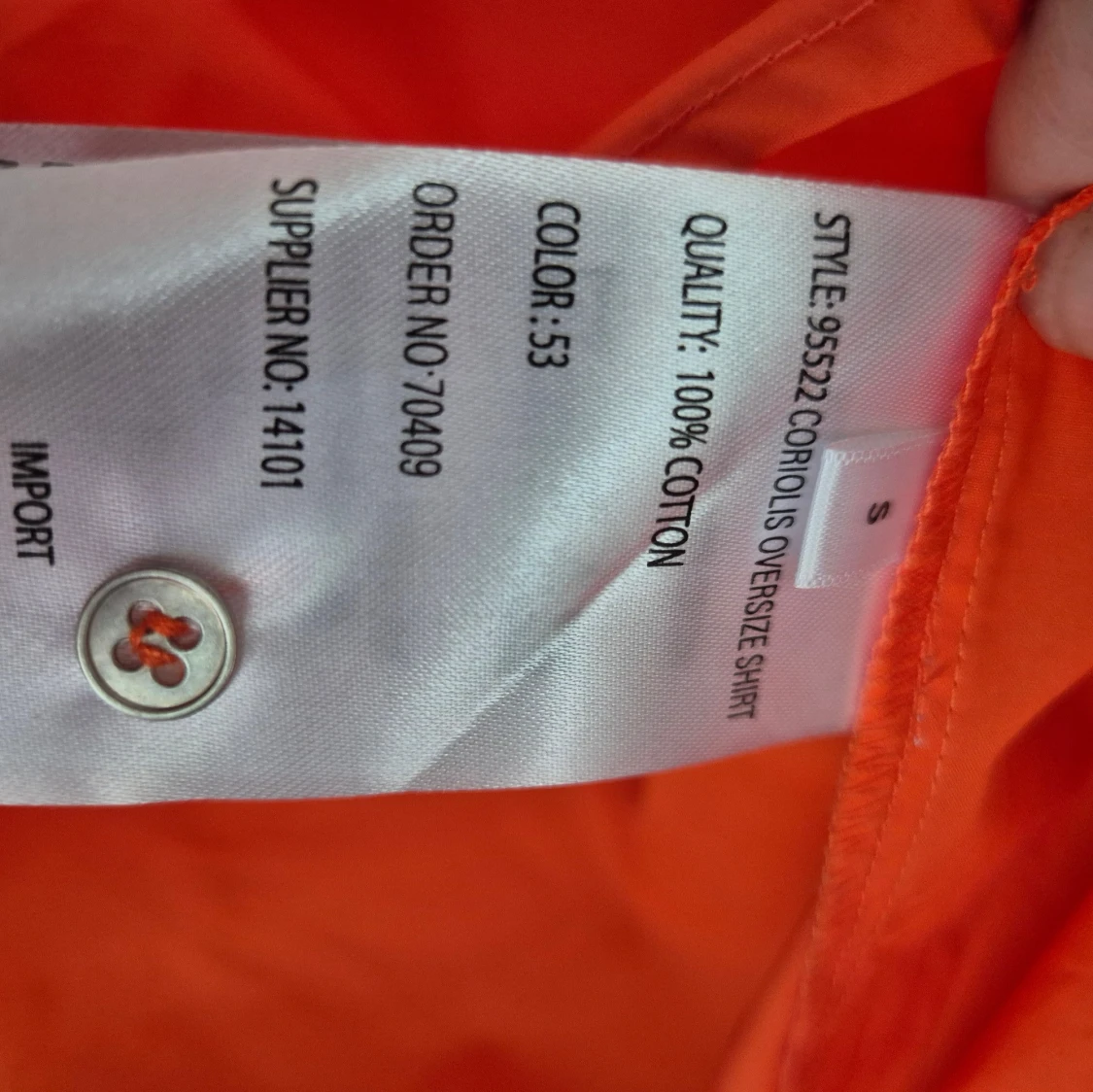 Oversized orange skjorta från Co'couture - 2