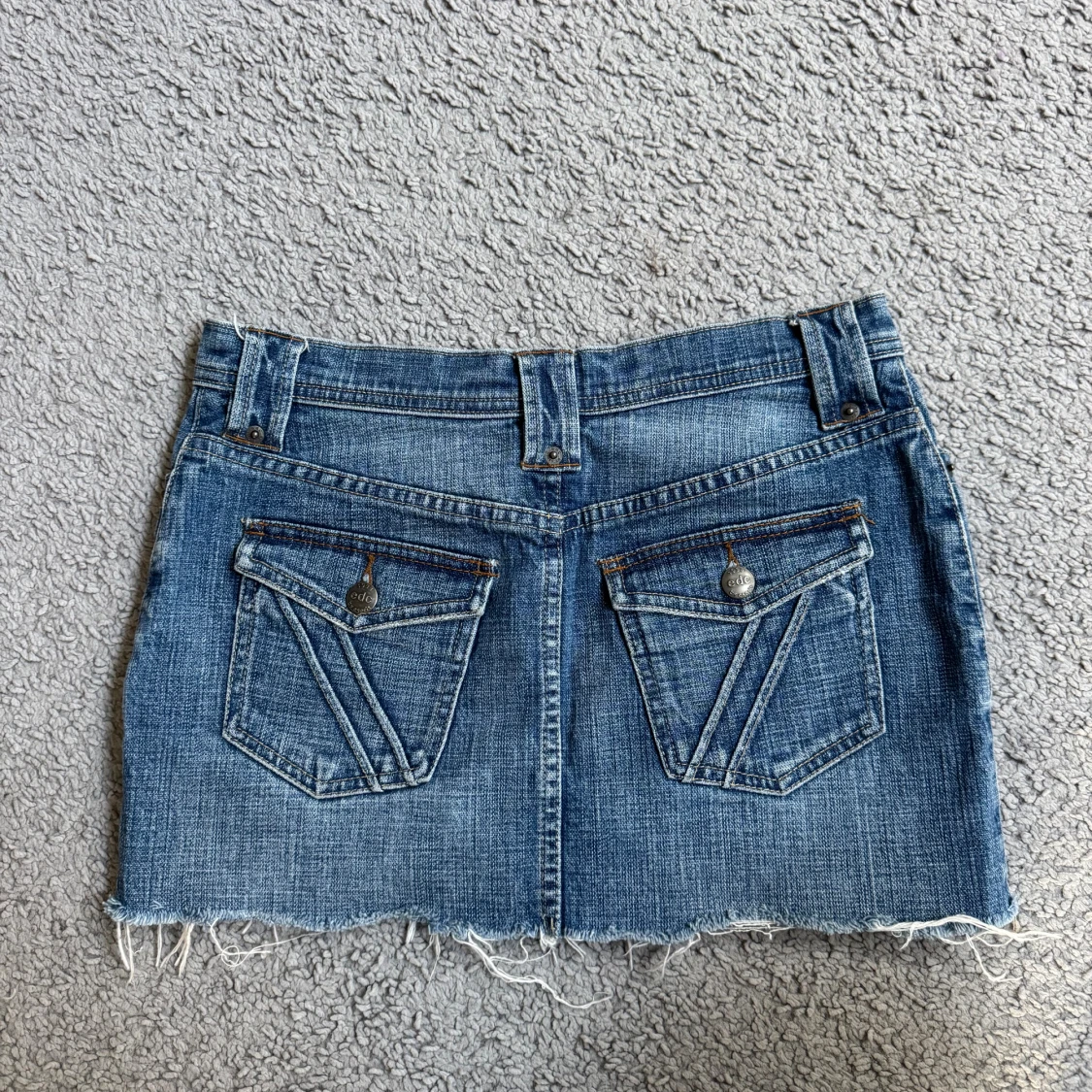 Lowwaist vintage jeanskjol - 1
