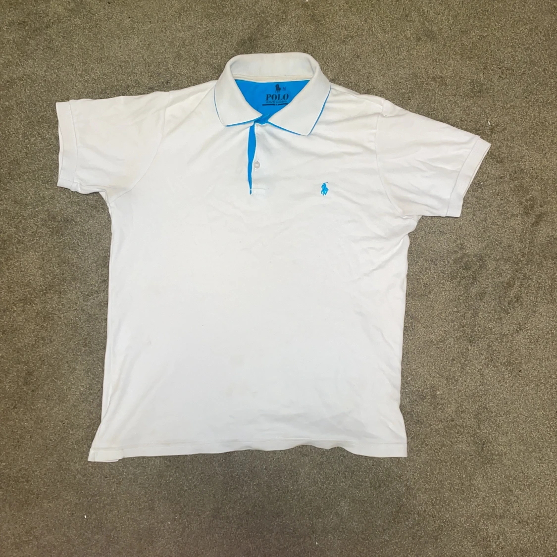 Vit polo från Ralph Lauren, M/S