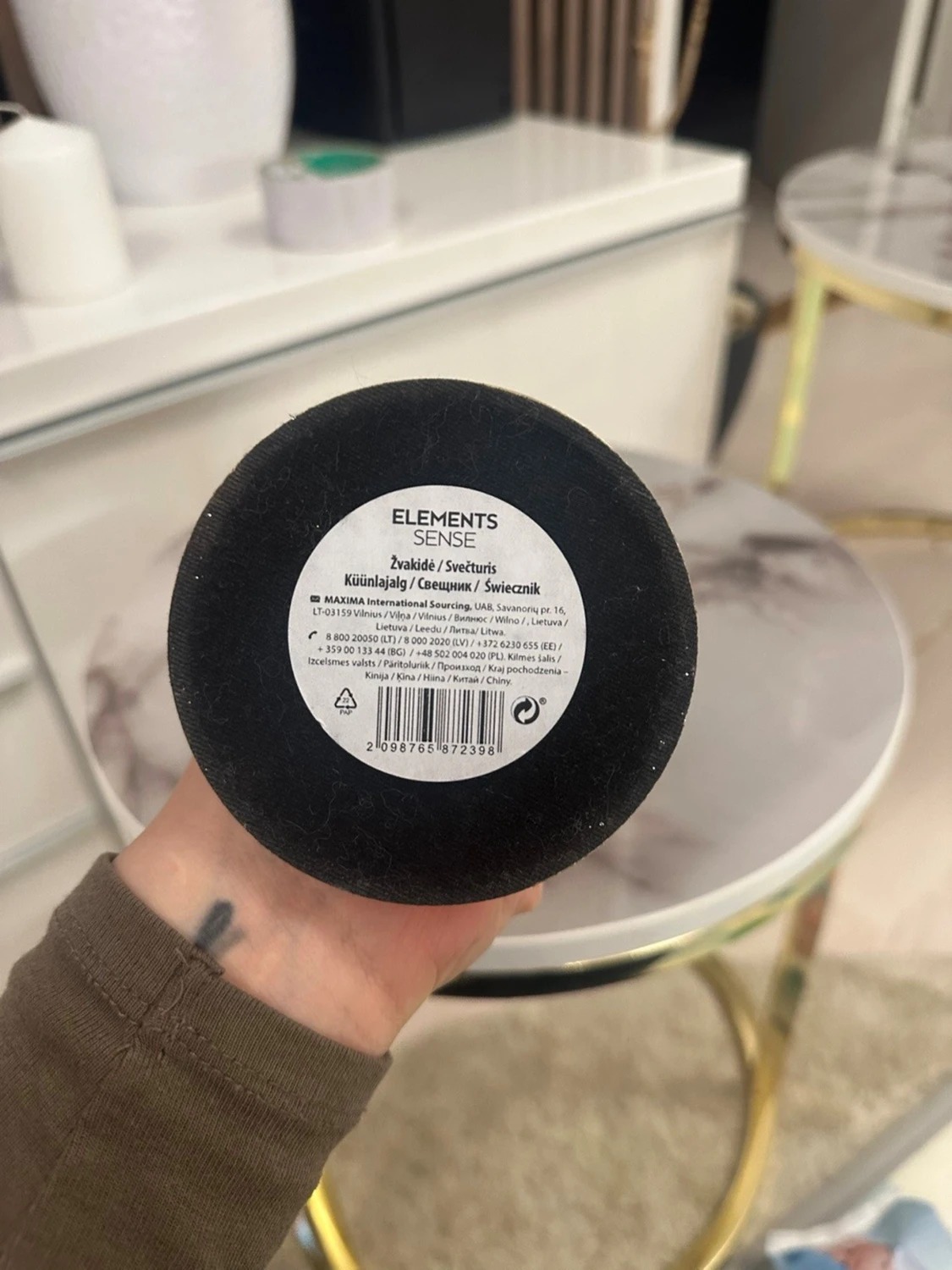 Guldig väst med paljettdetaljer - 5