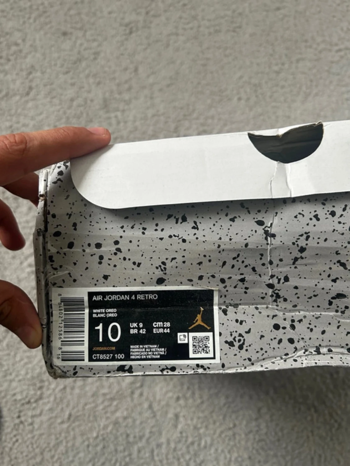 Nike Air Jordan 4 Retro vit - 6