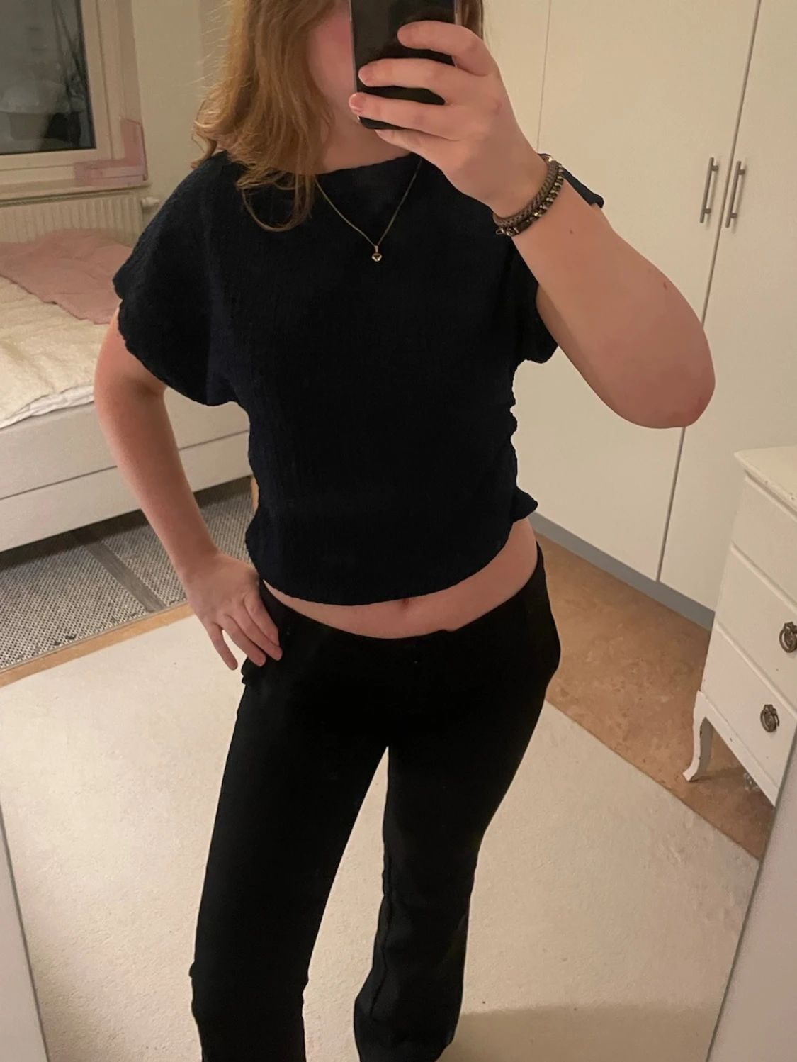 Blå topp Zara, S - 1