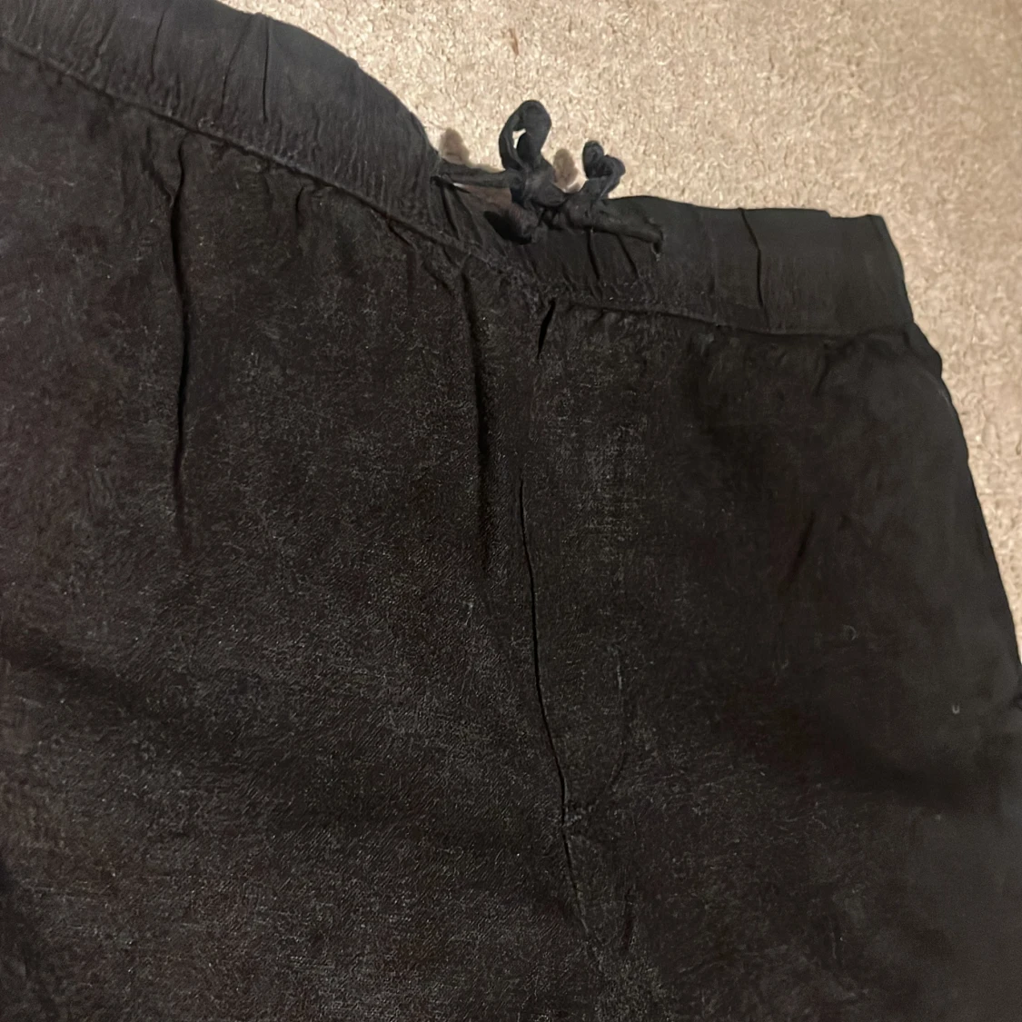 Svarta linnebyxor från H&M relaxed fit - 3