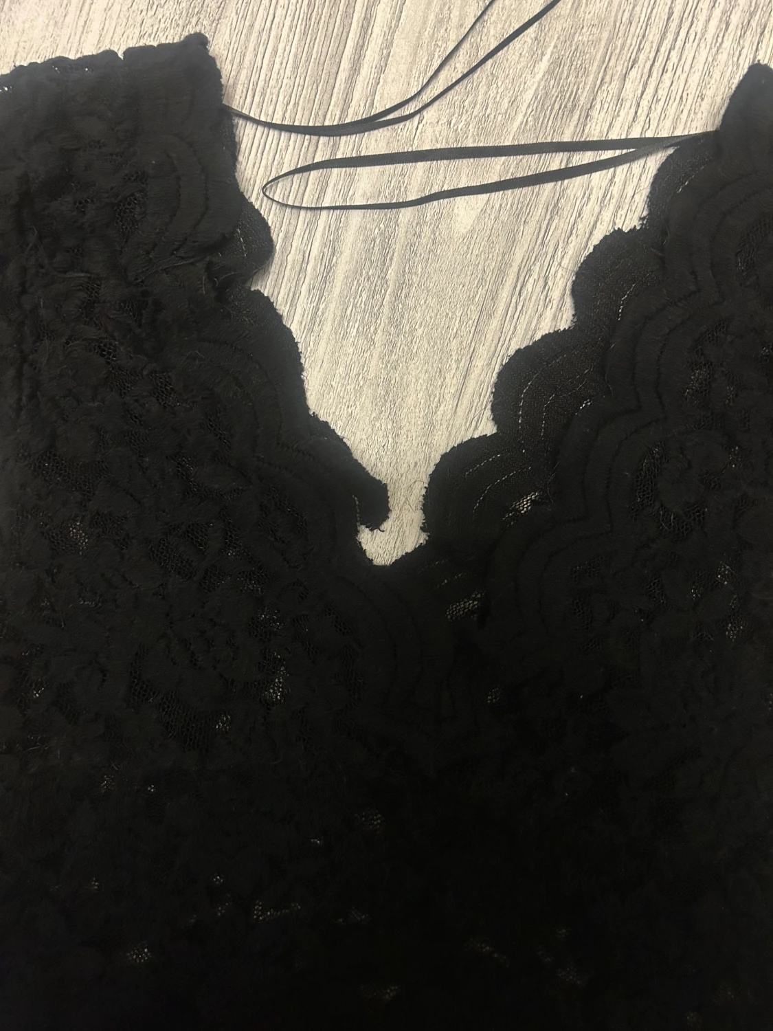 Svart spetstopp Zara - 4