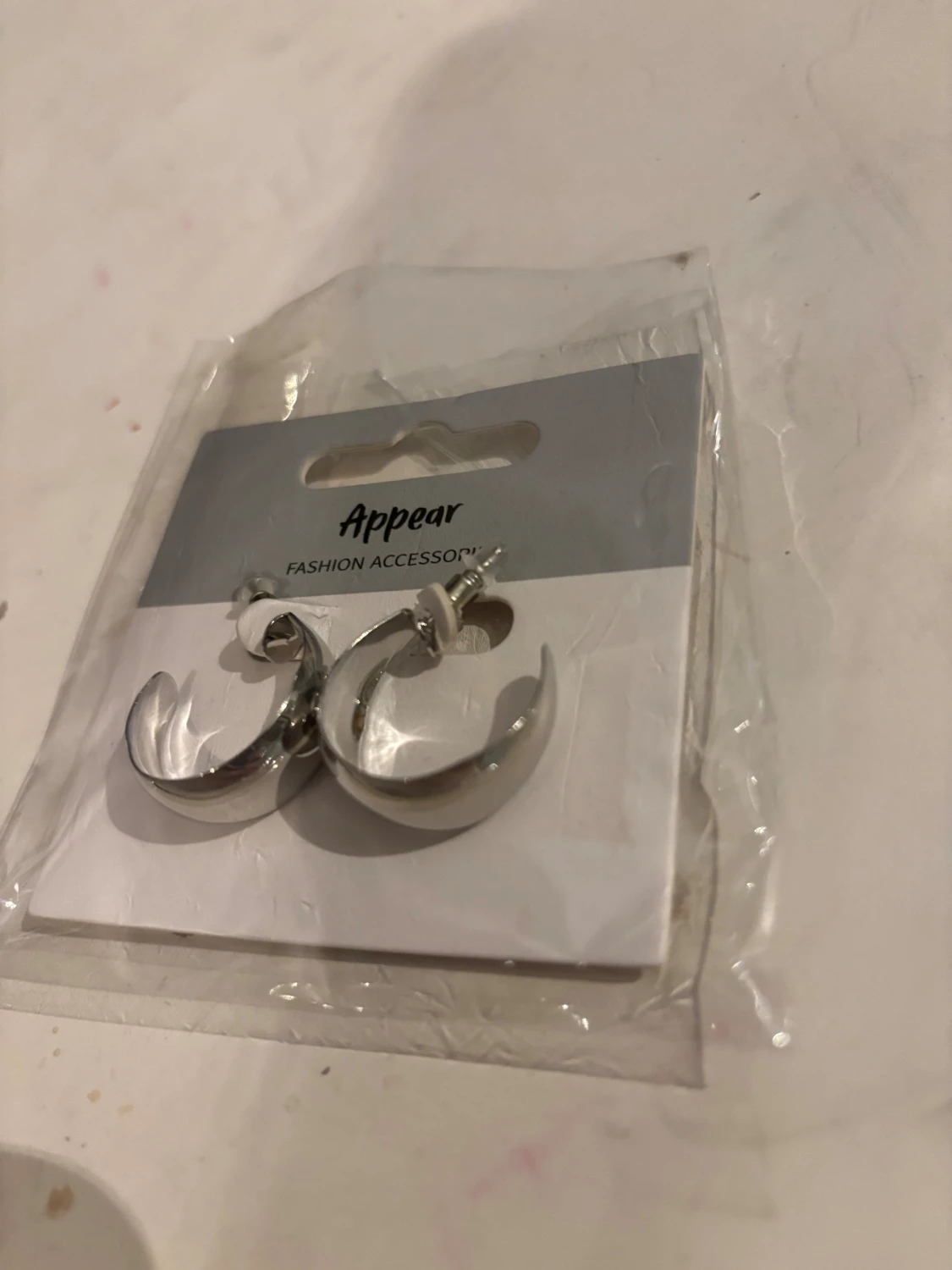 Silvriga chunky hoops från Appear - 1