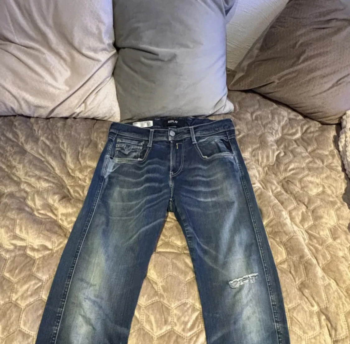 Replay Anbass jeans blå denim  - 1