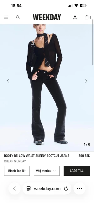 BOOTY BEI LOW WAIST SKINNY BOOTCUT JEANS - Cheep Monday jeans helt oanvända lappar och allt kvar på!  