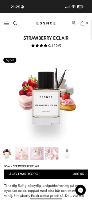 Essence strawberry eclair parfym - Knappt använd