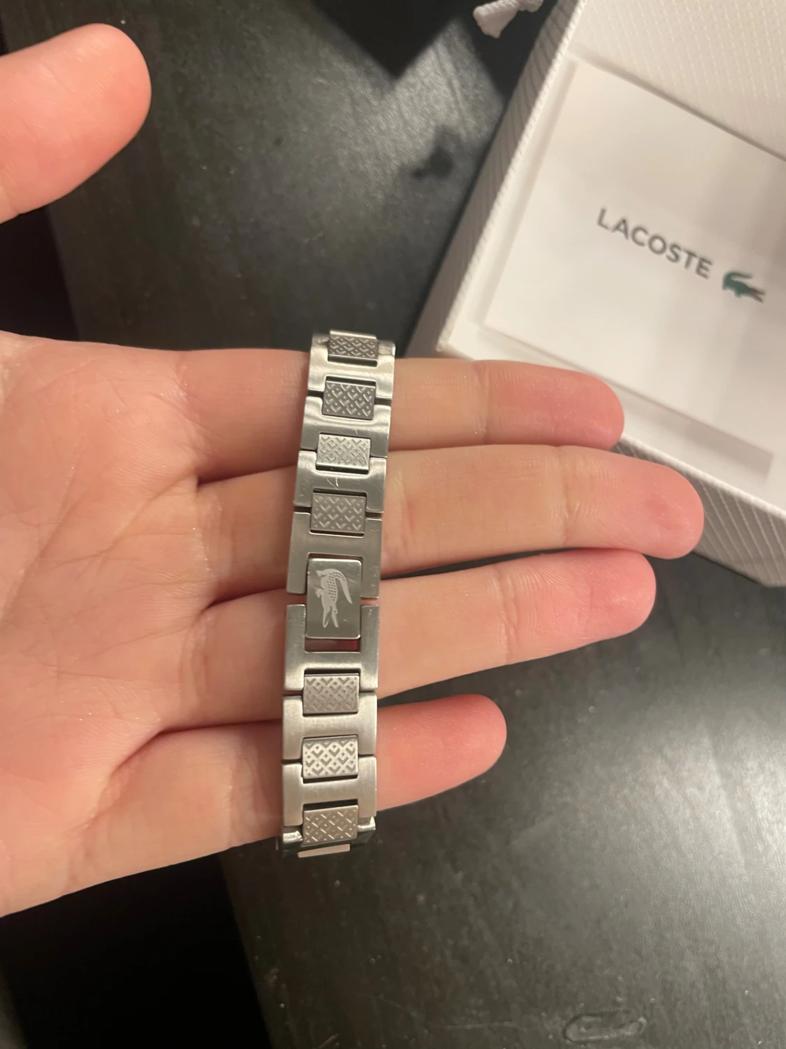 Lacoste silverfärgat armband - 2